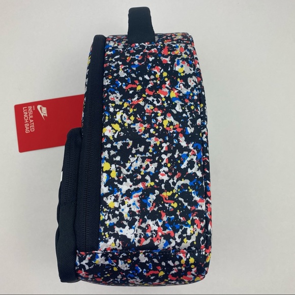 Nike Insulated Kids Lunch Tote Bag Black/Multi NWT - Picture 4 of 15